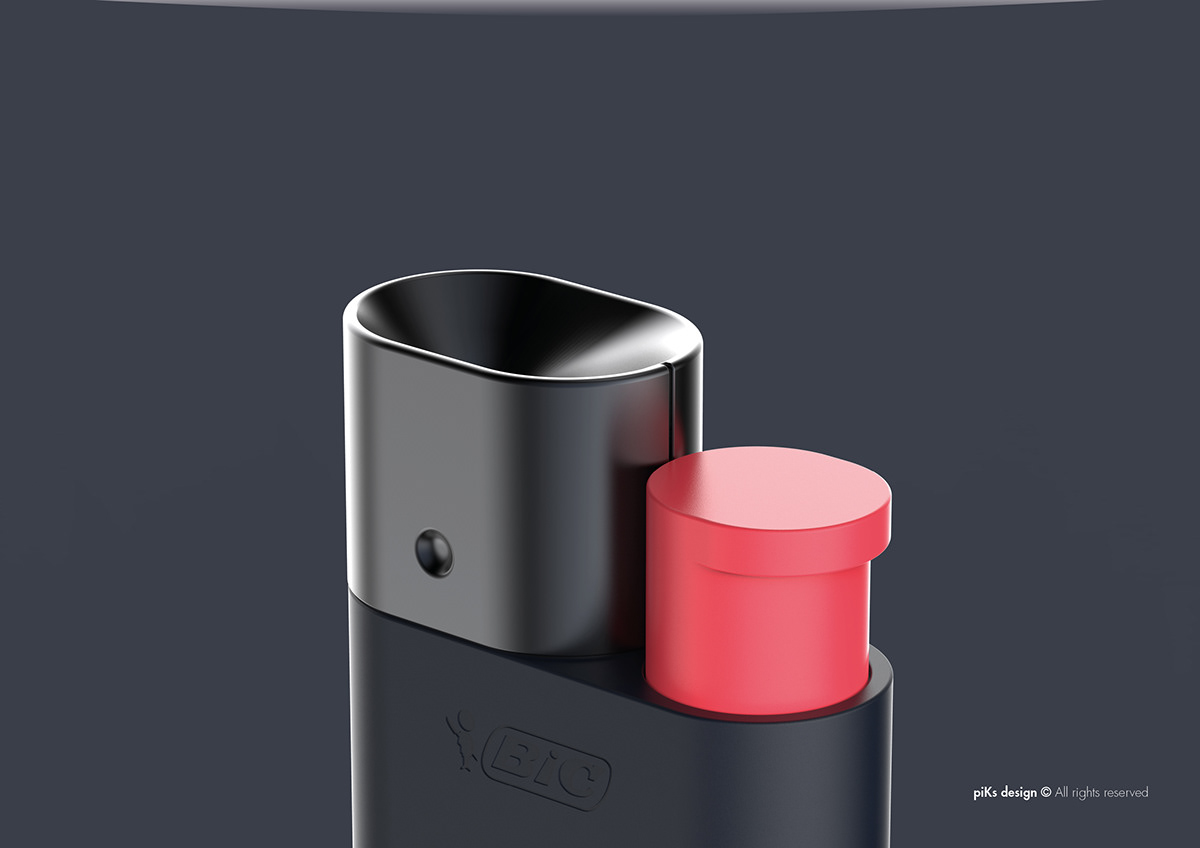 BIC，lighter，black，