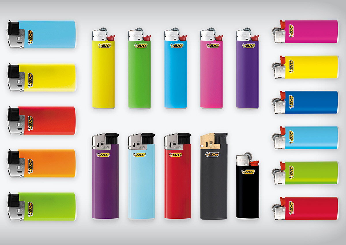 BIC，lighter，black，