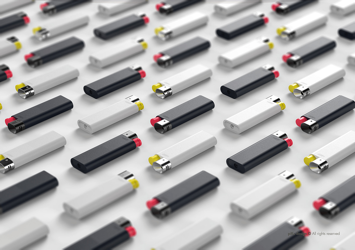 BIC，lighter，black，