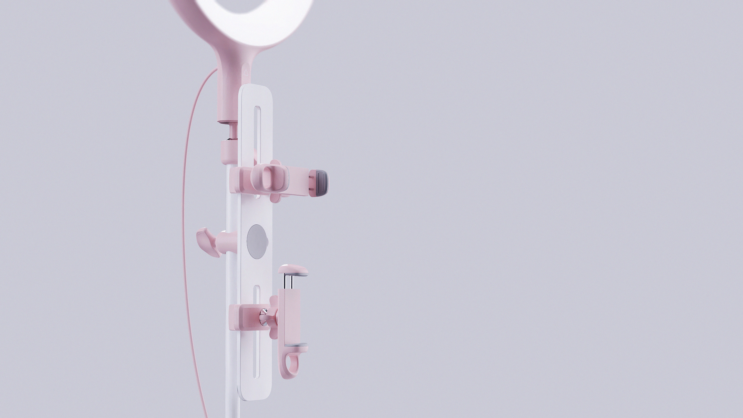 Live broadcast support，fill-in light，Keyshot rendering，industrial design，