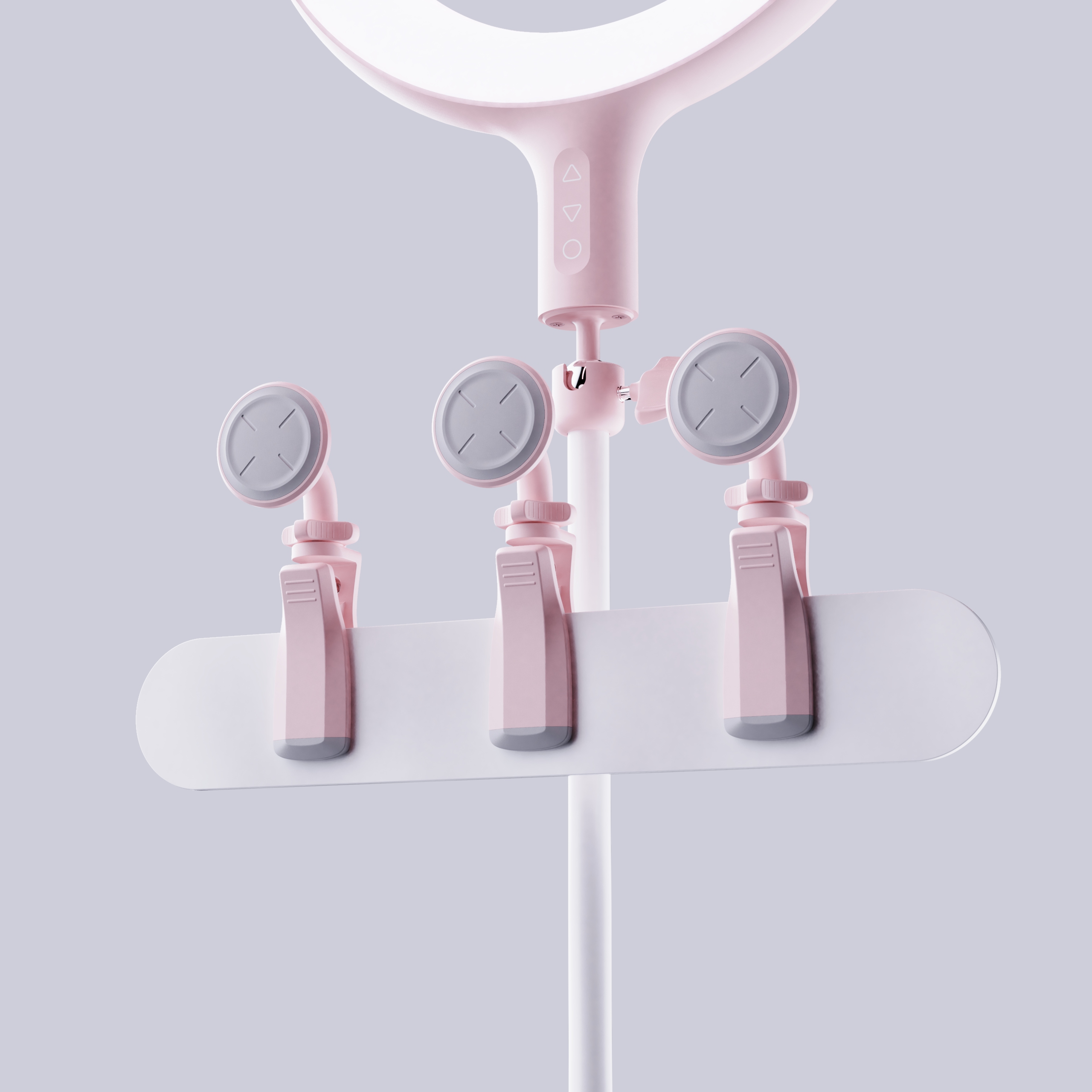 Live broadcast support，fill-in light，Keyshot rendering，industrial design，