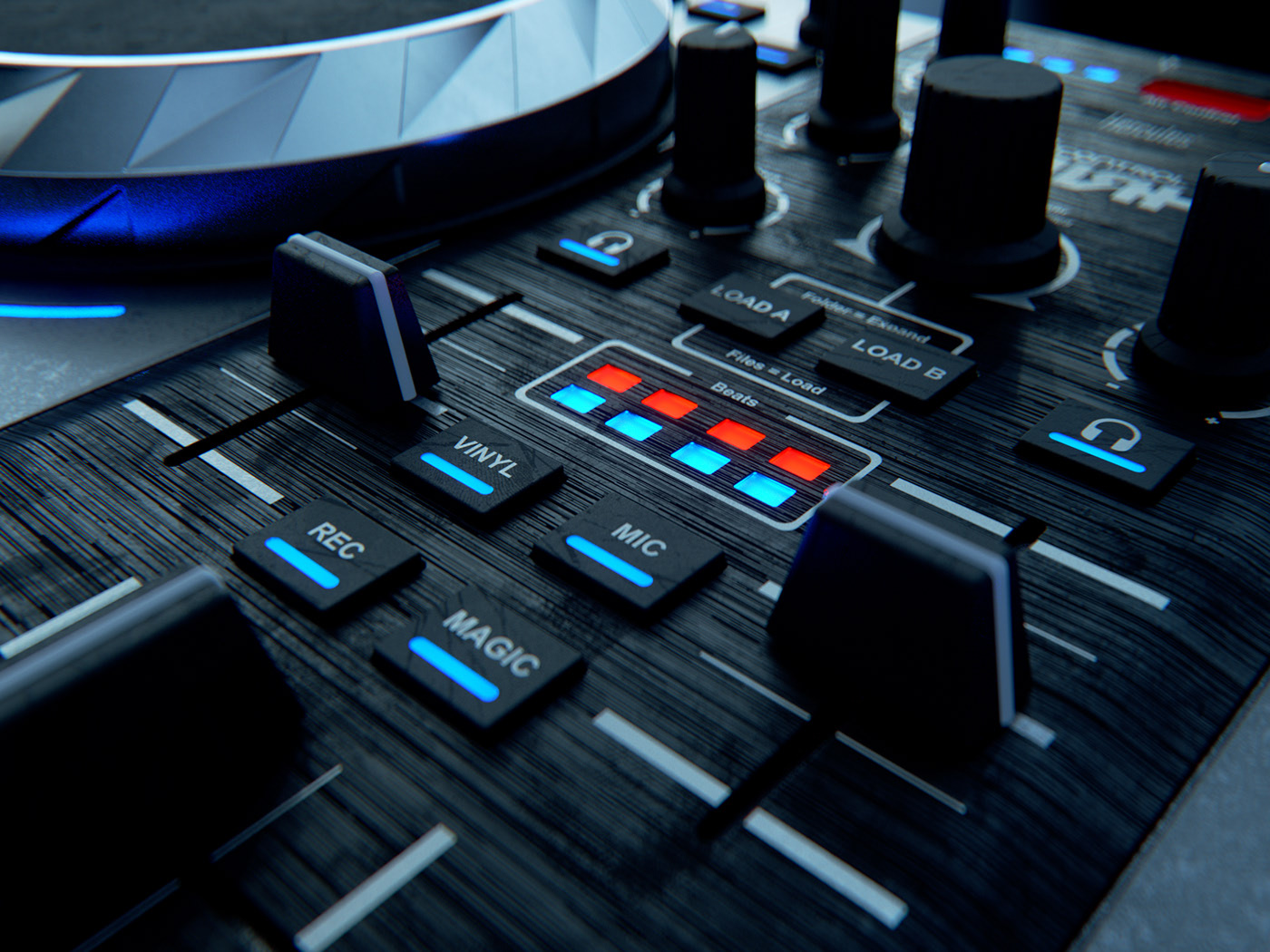 dj，Control air，Cinema 4D，