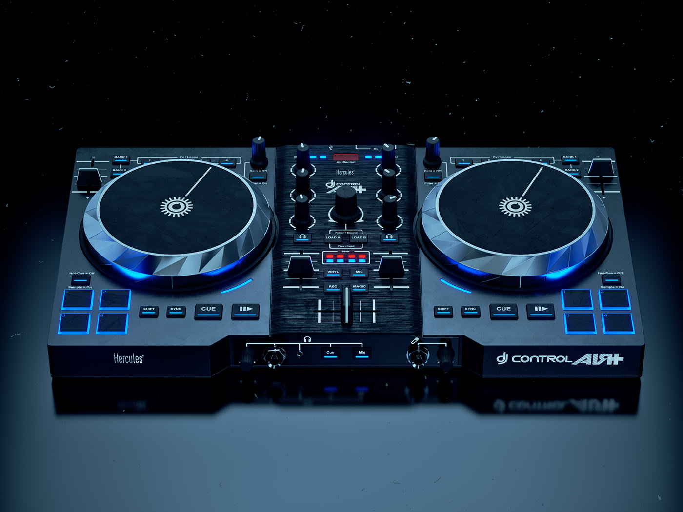 dj，Control air，Cinema 4D，