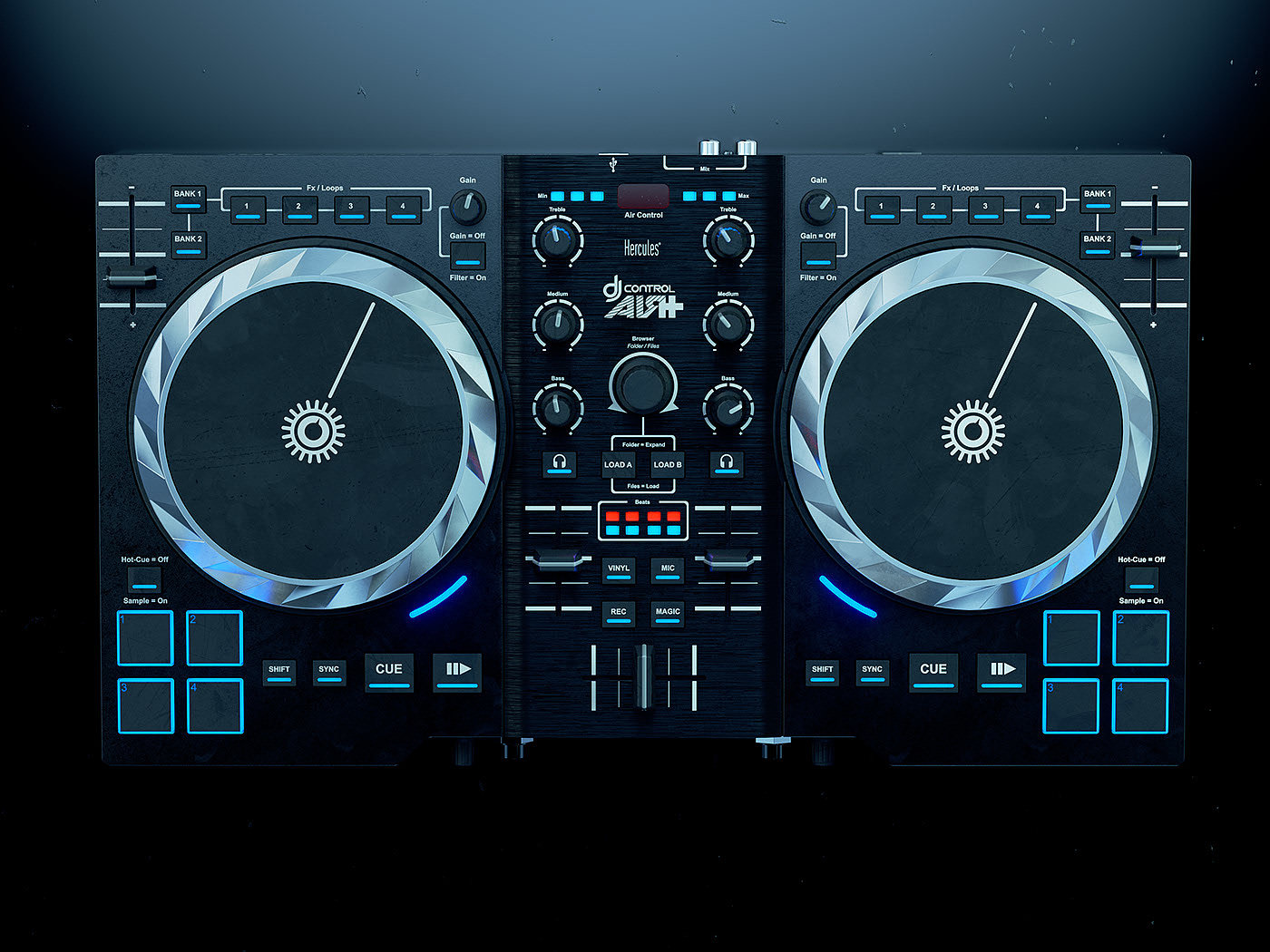 dj，Control air，Cinema 4D，