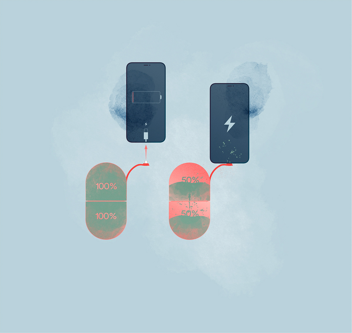 portable source，Separable，Magnetic connection，