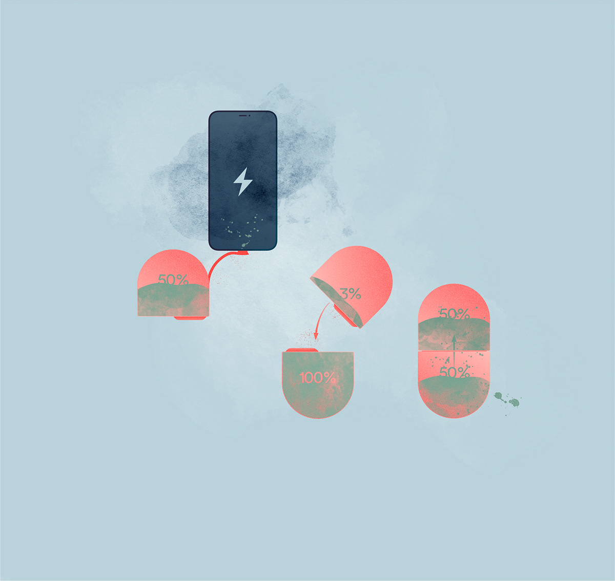 portable source，Separable，Magnetic connection，