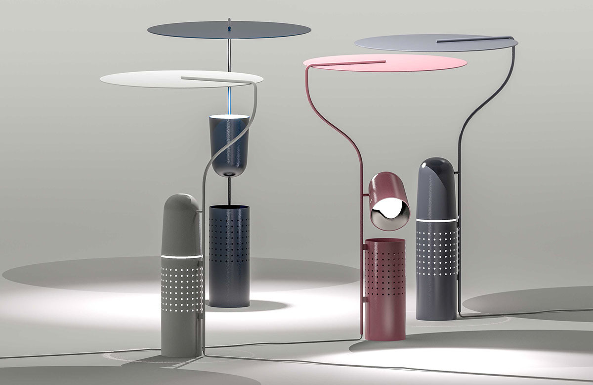 Storyteller，Desk lamp，Lamp design，industrial design，