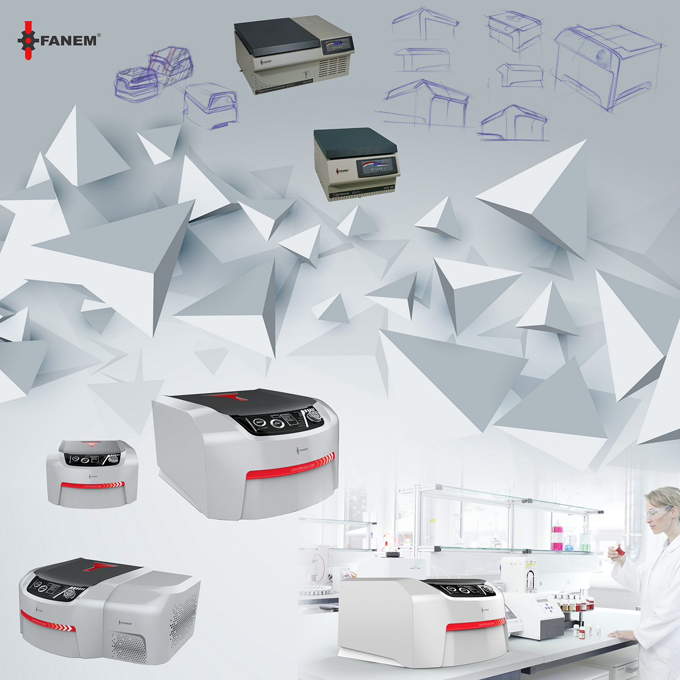 a fan，Laboratory equipment，Centrifuge，industrial design，