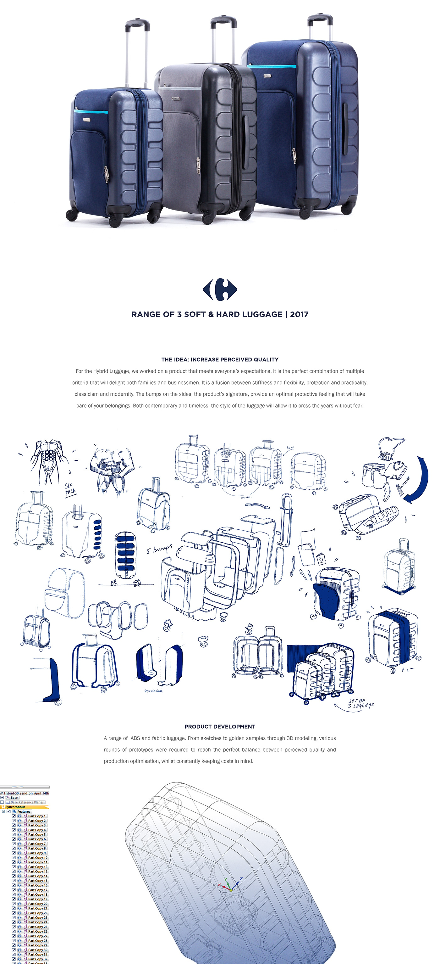 high-capacity，Luggage design，practical，
