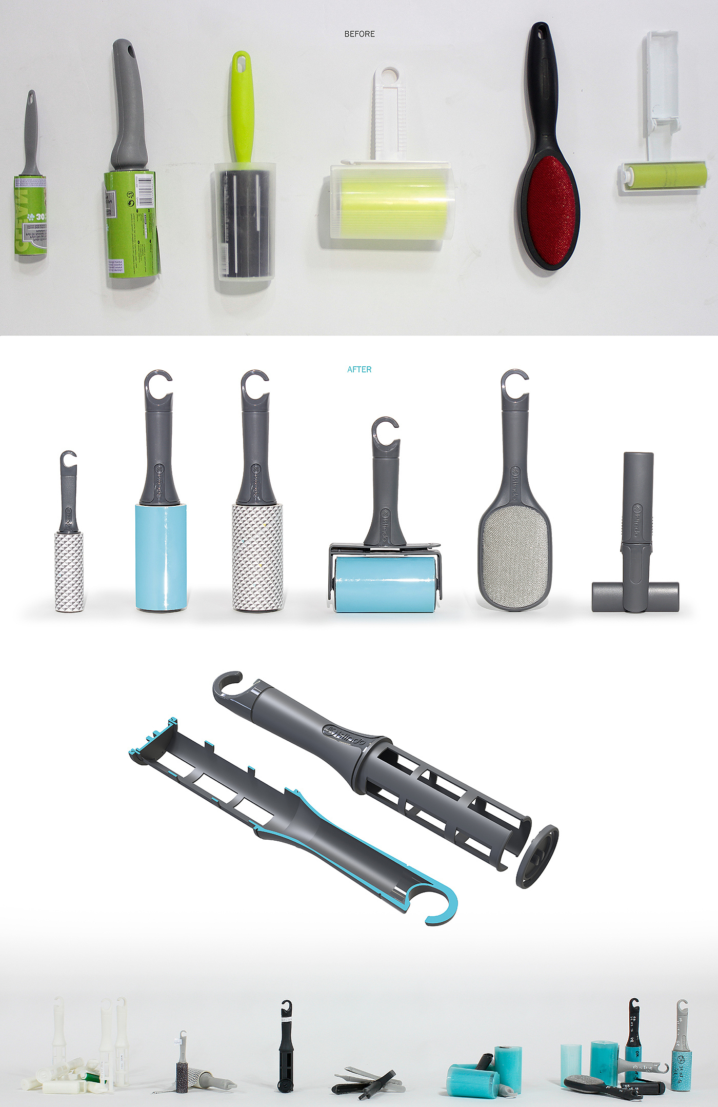 Sticky brush，Small design，Foldable，Convenient hanging，Easy to use，