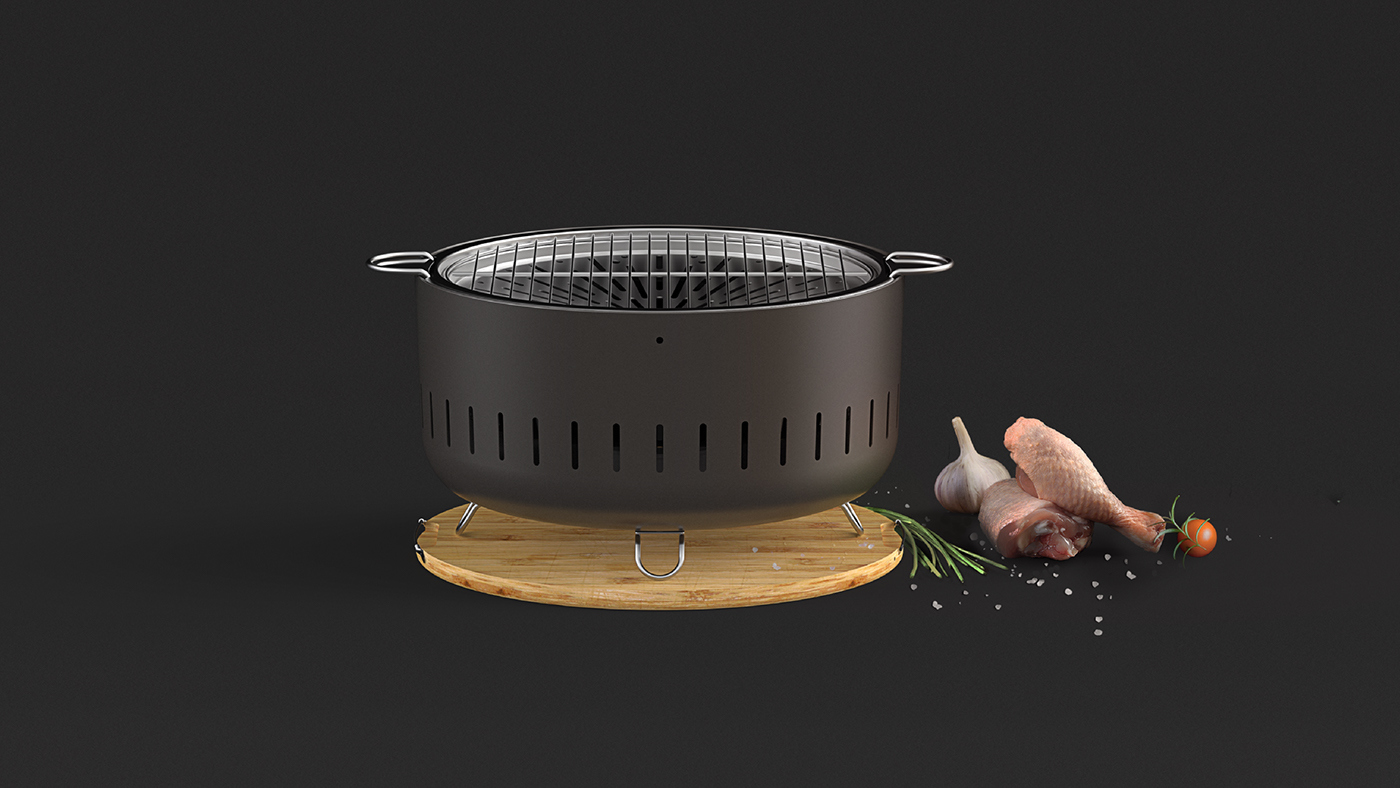 grill，originality，funnel，Smoke prevention，Practical design，