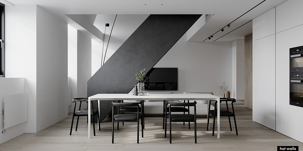 Extremely simple wind，Industrial wind，space design ，two-storied building，