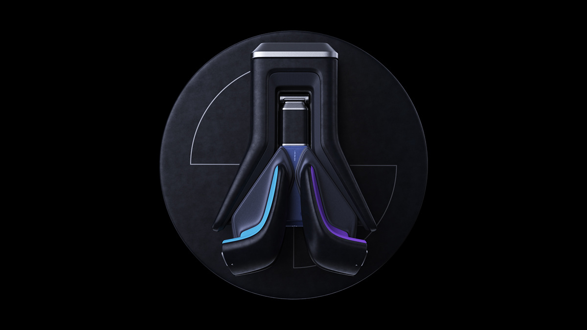 Unmanned car，Collapsible steering wheel，Future design，Greater interior space，