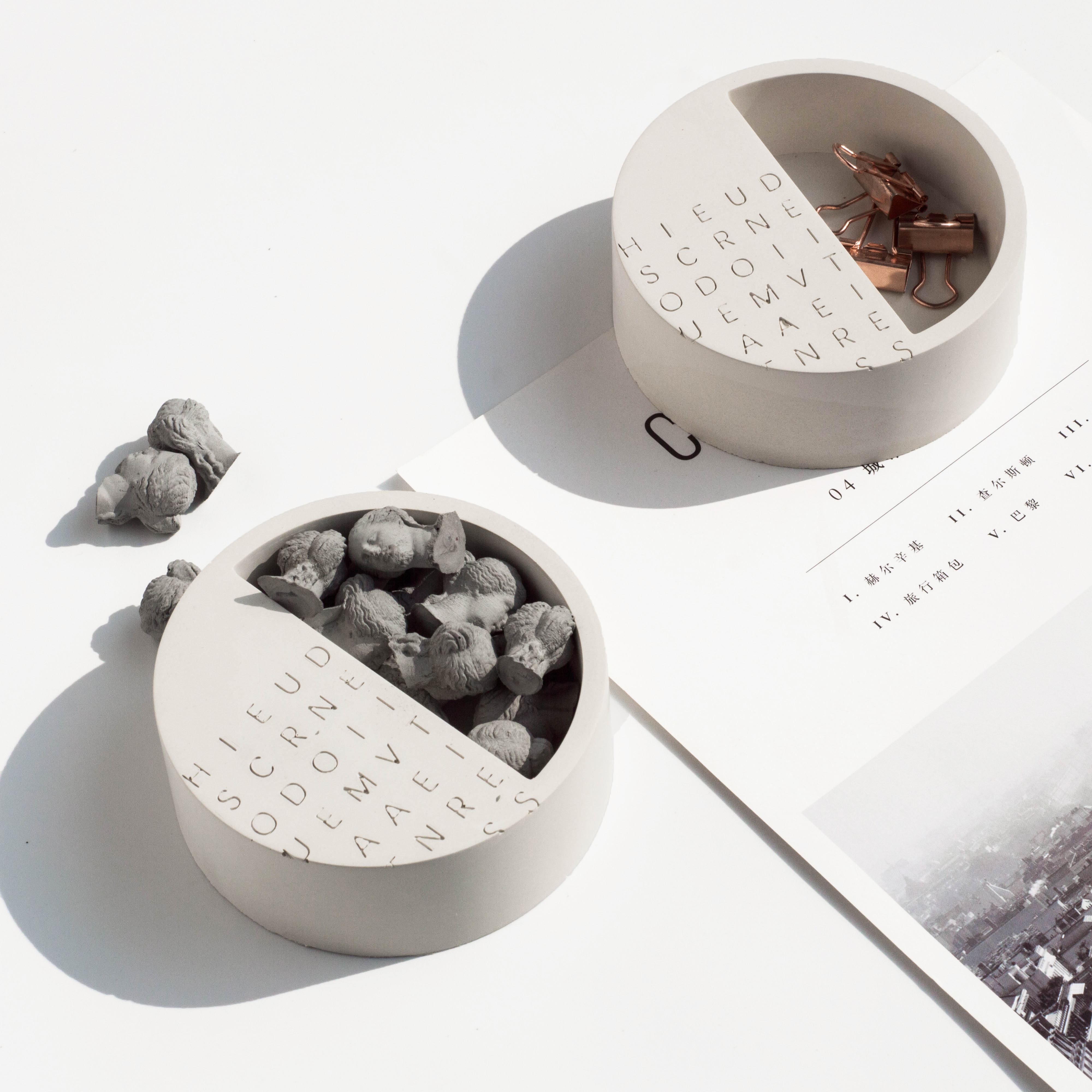 Original handwork，Positive and negative geometry，Fair faced concrete，