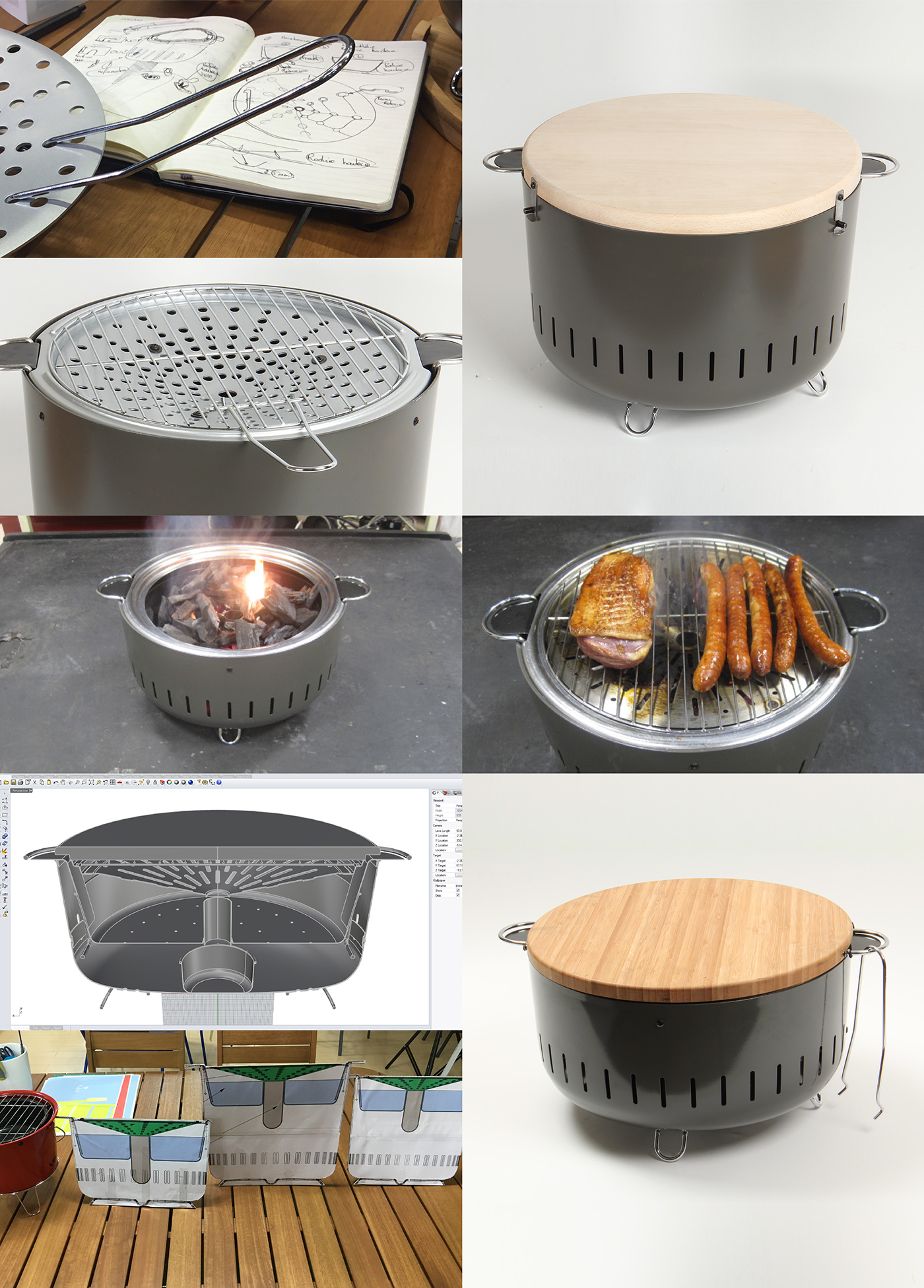 grill，originality，funnel，Smoke prevention，Practical design，