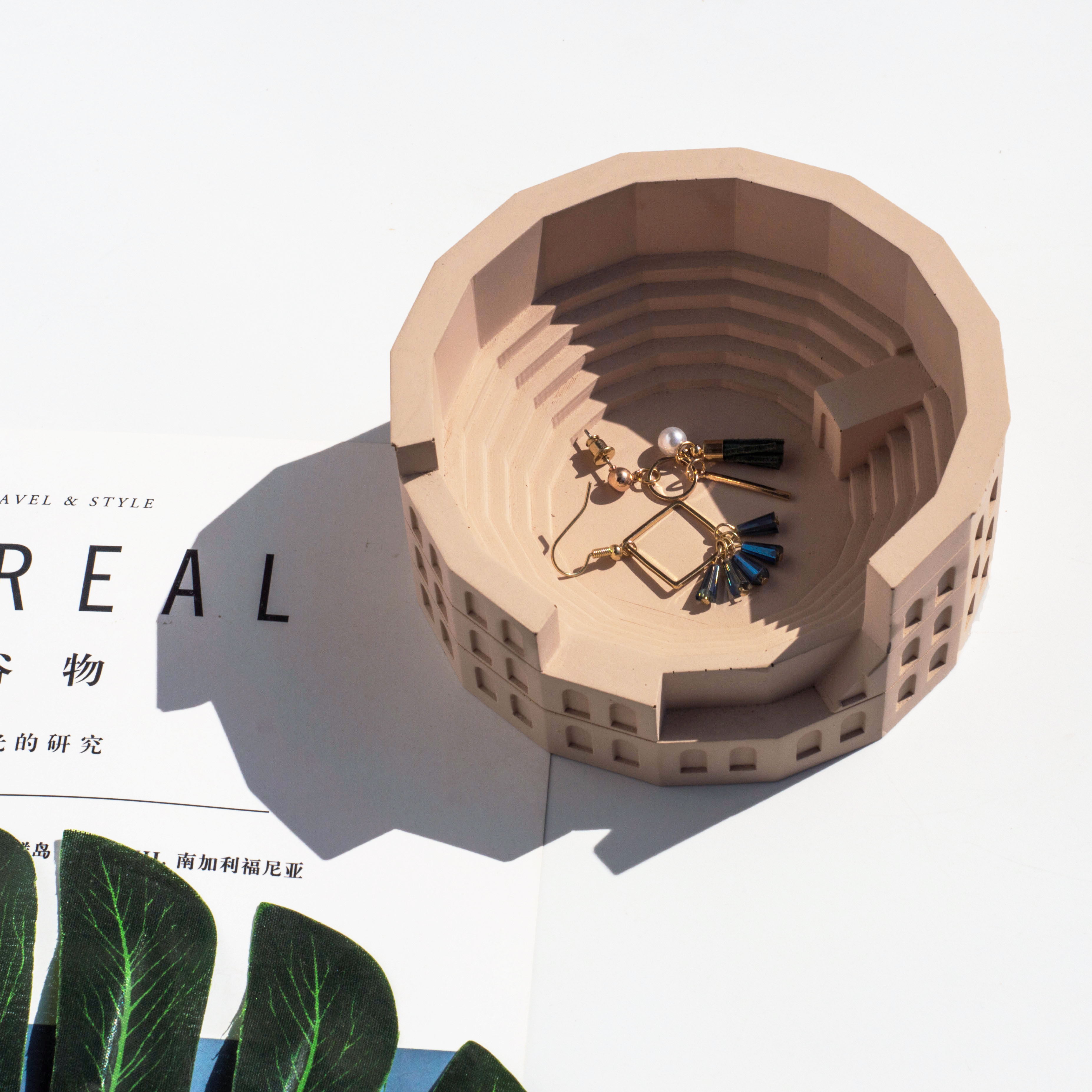 Fair faced concrete，Original handwork，Tabletop decoration，Jewelry Storage，