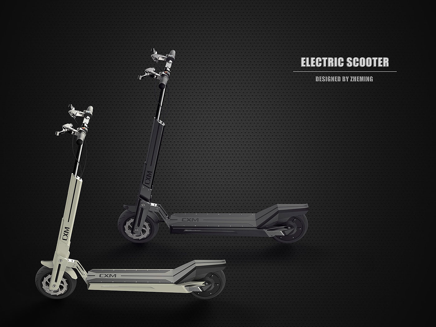 vehicle，Electric scooter，pretty，industrial design，