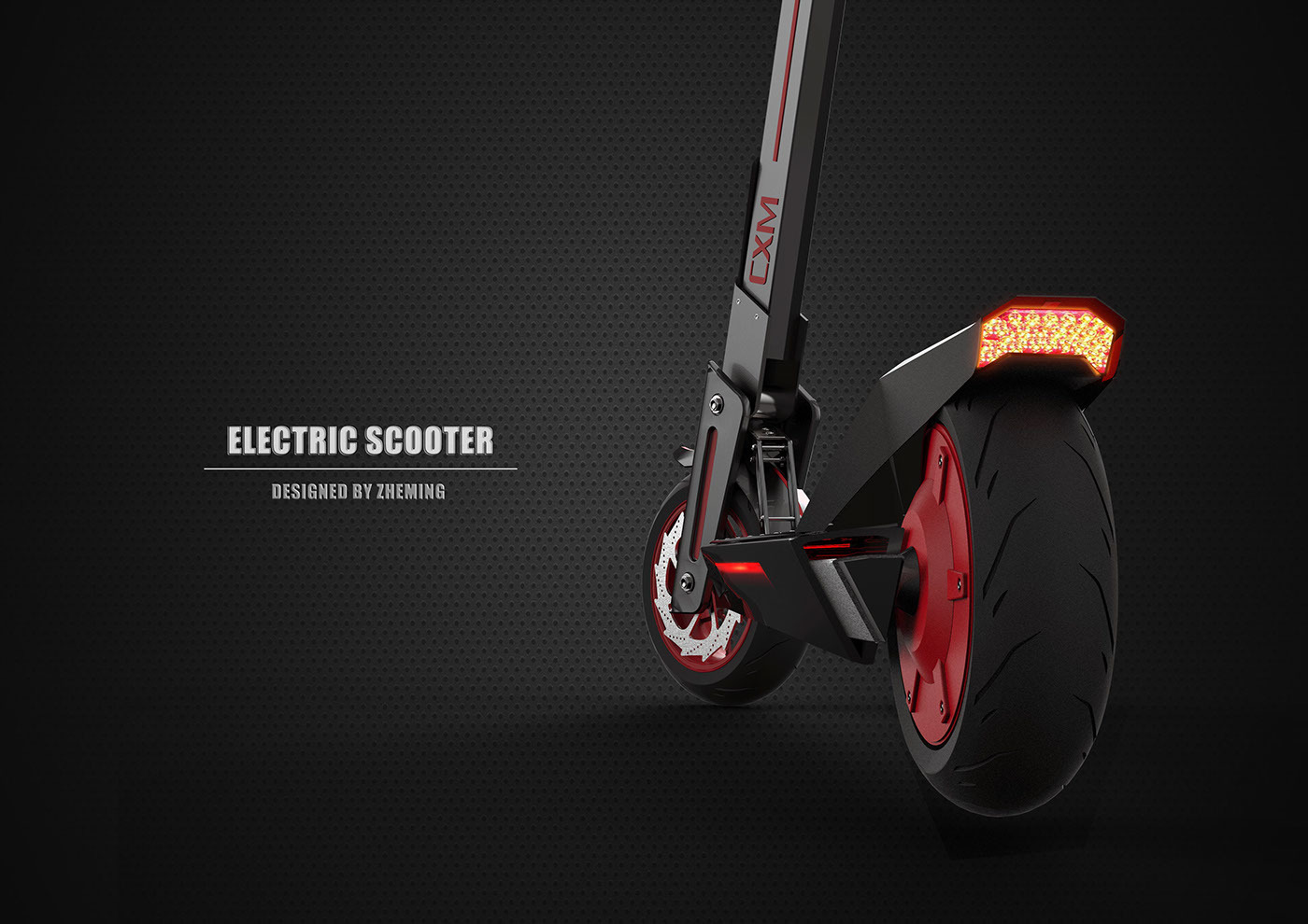 vehicle，Electric scooter，pretty，industrial design，