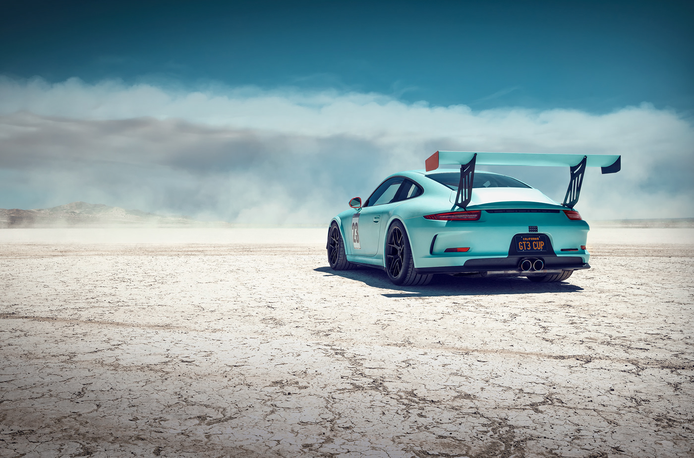 Porsche GT3 Cup，Automobile design，green，