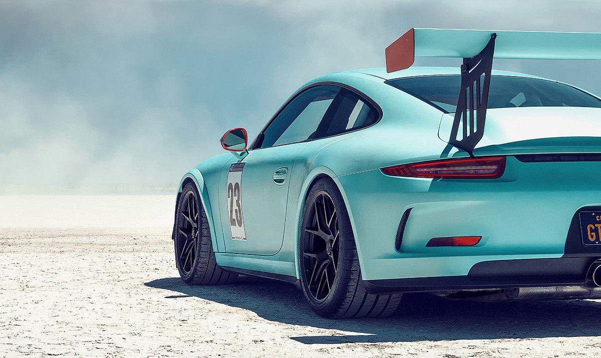 Porsche GT3 Cup，Automobile design，green，