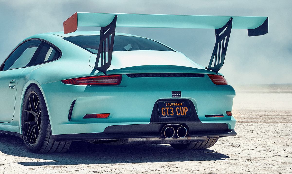 Porsche GT3 Cup，汽车设计，绿色，