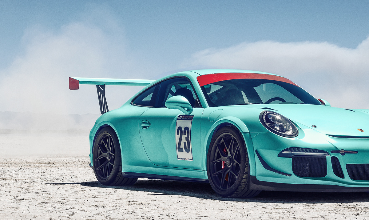 Porsche GT3 Cup，Automobile design，green，