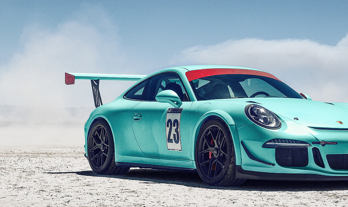 Porsche GT3 Cup，Automobile design，green，