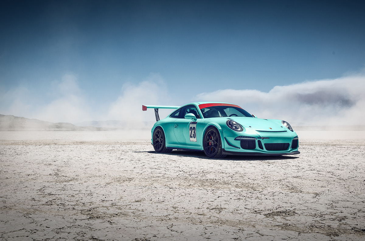 Porsche GT3 Cup，Automobile design，green，
