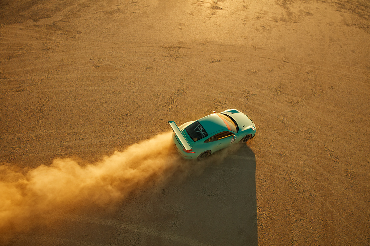 Porsche GT3 Cup，Automobile design，green，