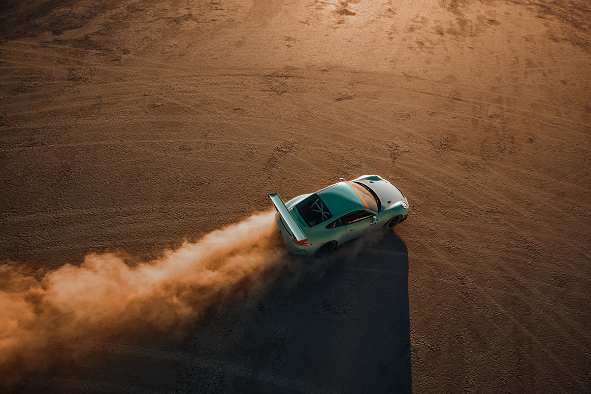 Porsche GT3 Cup，Automobile design，green，