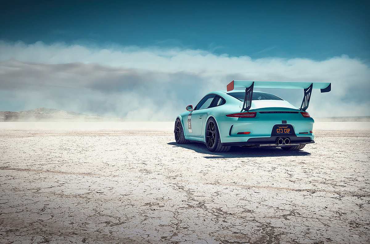 Porsche GT3 Cup，Automobile design，green，