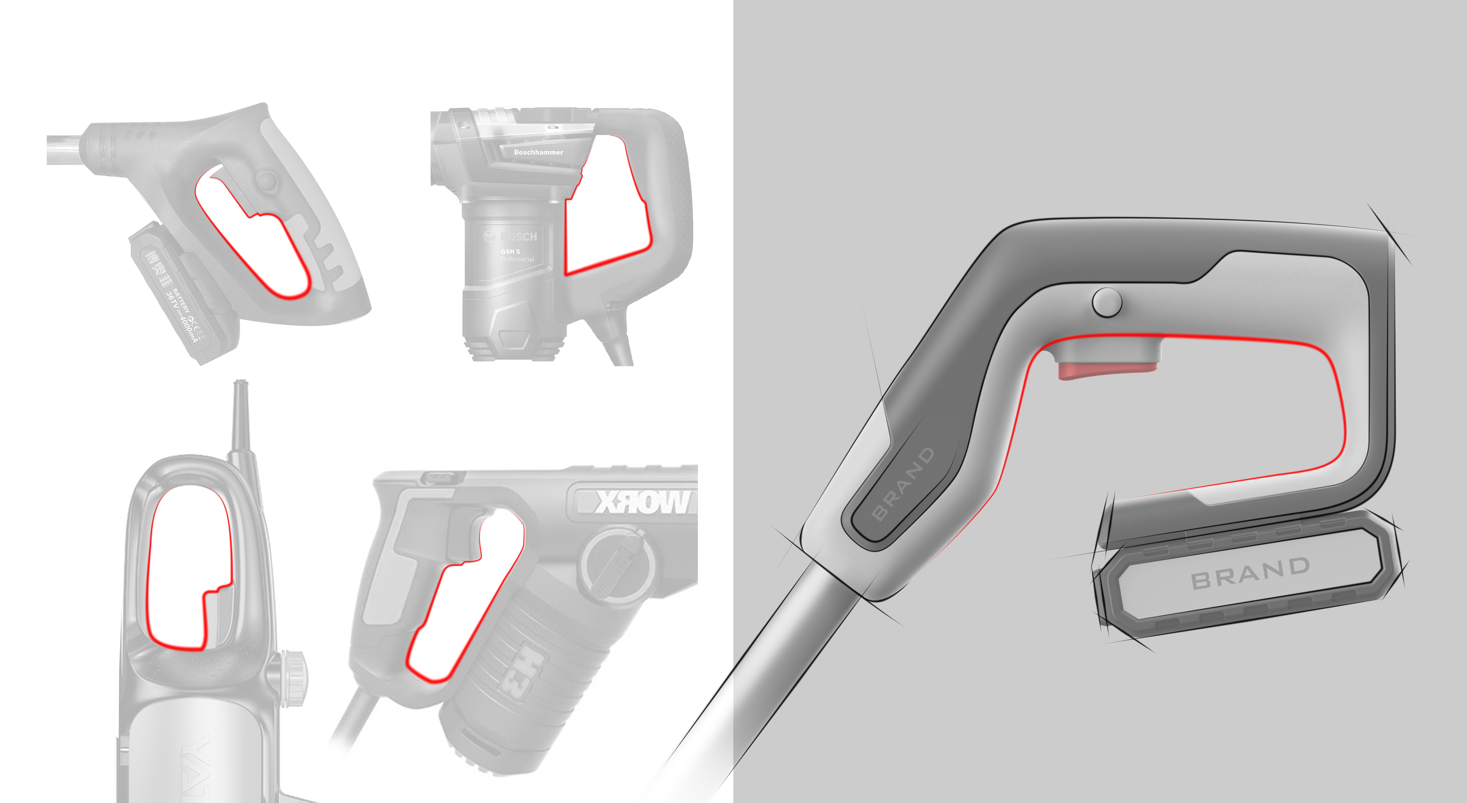 Spade design，Lithium lawn mower，