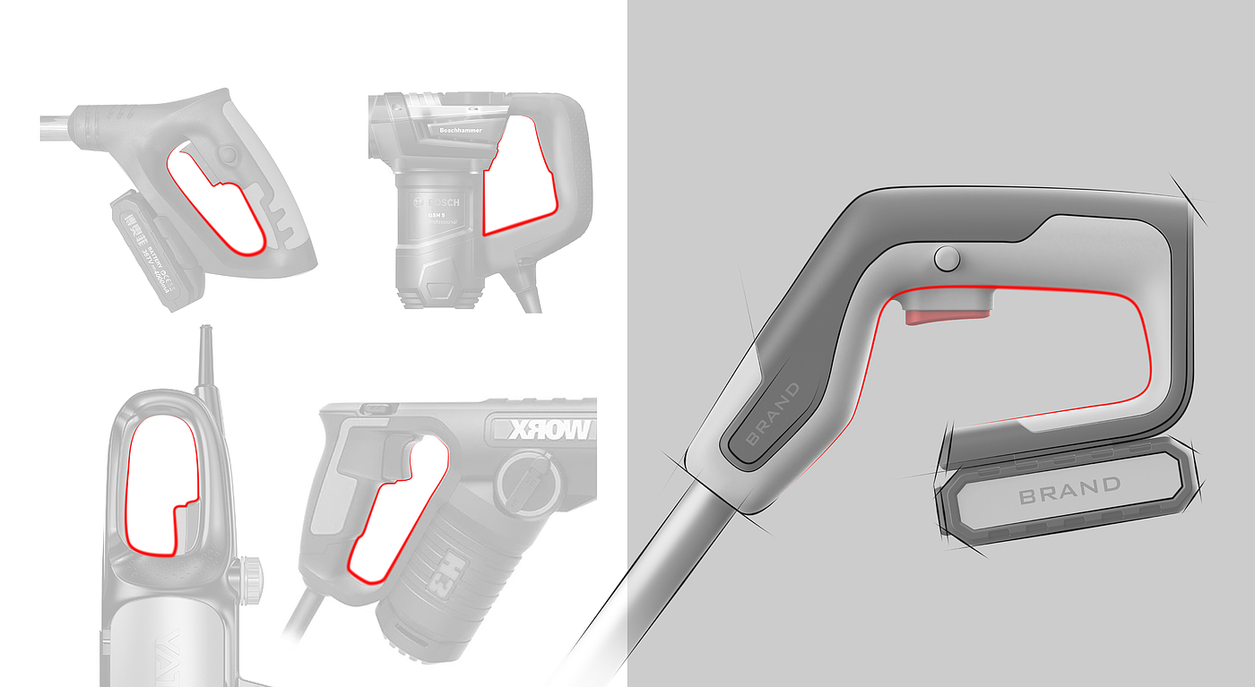 Spade design，Lithium lawn mower，