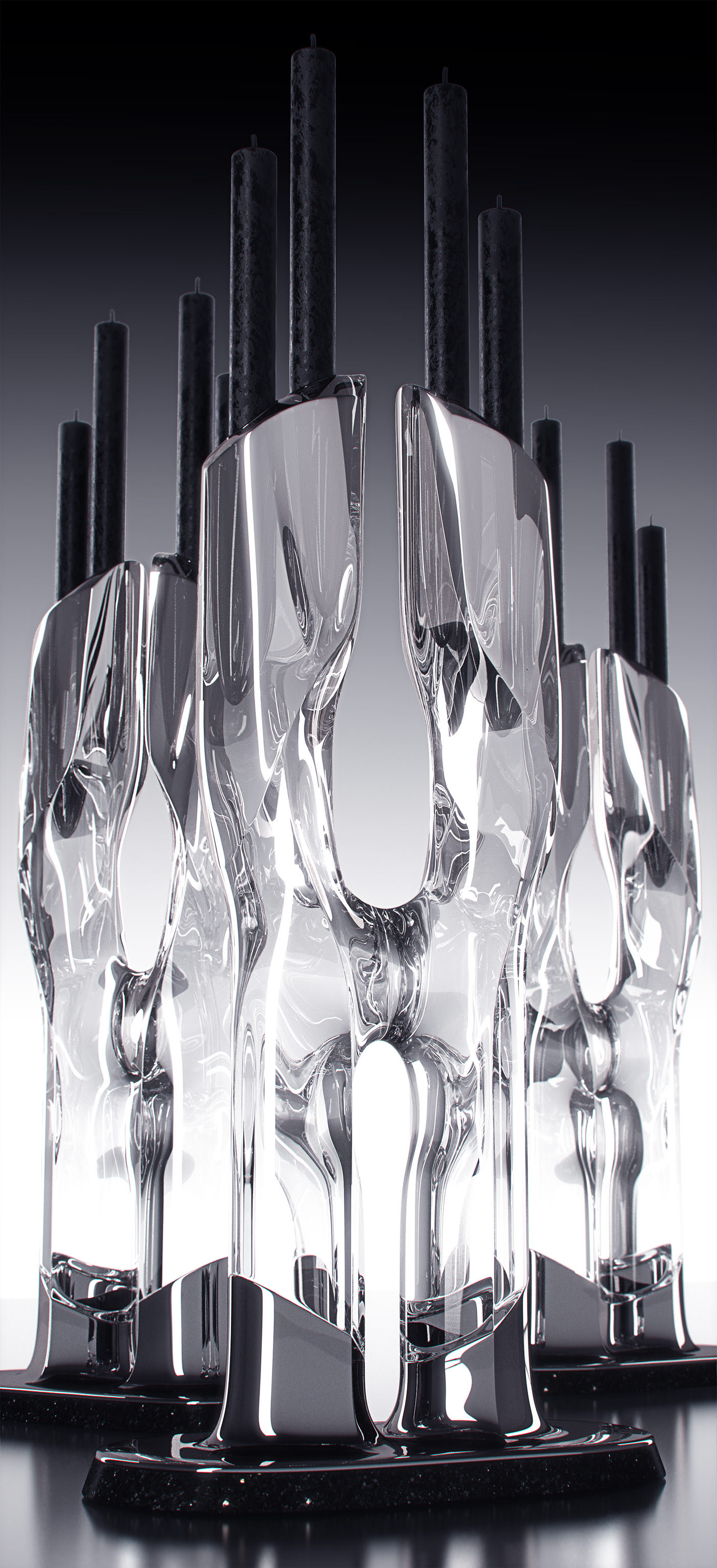 Candlestick，Metal，Granite，Glass，