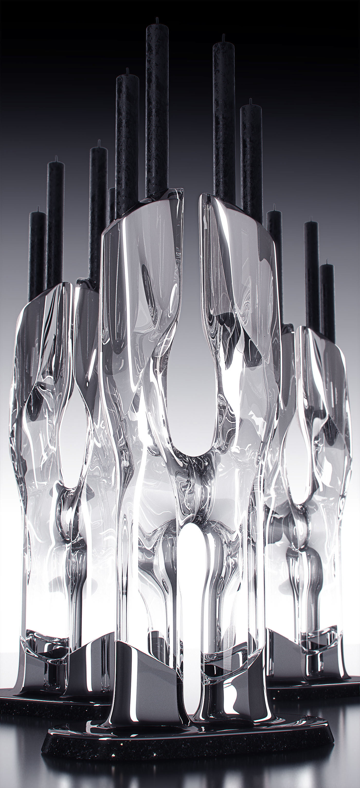 Candlestick，Metal，Granite，Glass，
