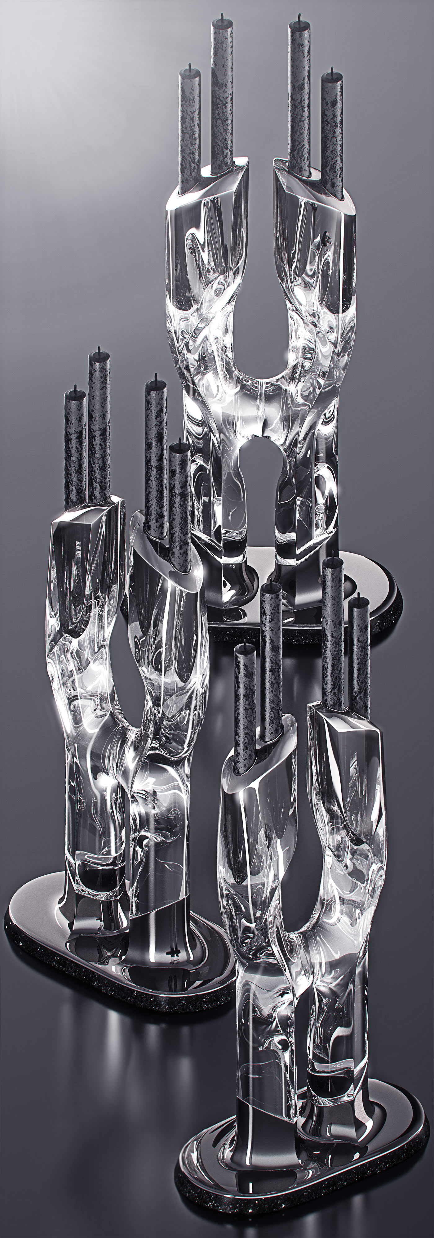 Candlestick，Metal，Granite，Glass，