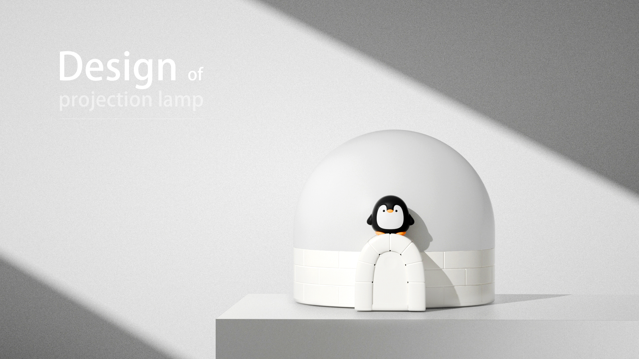 Polar bear，penguin，Snow house，Projection lamp，Night light，