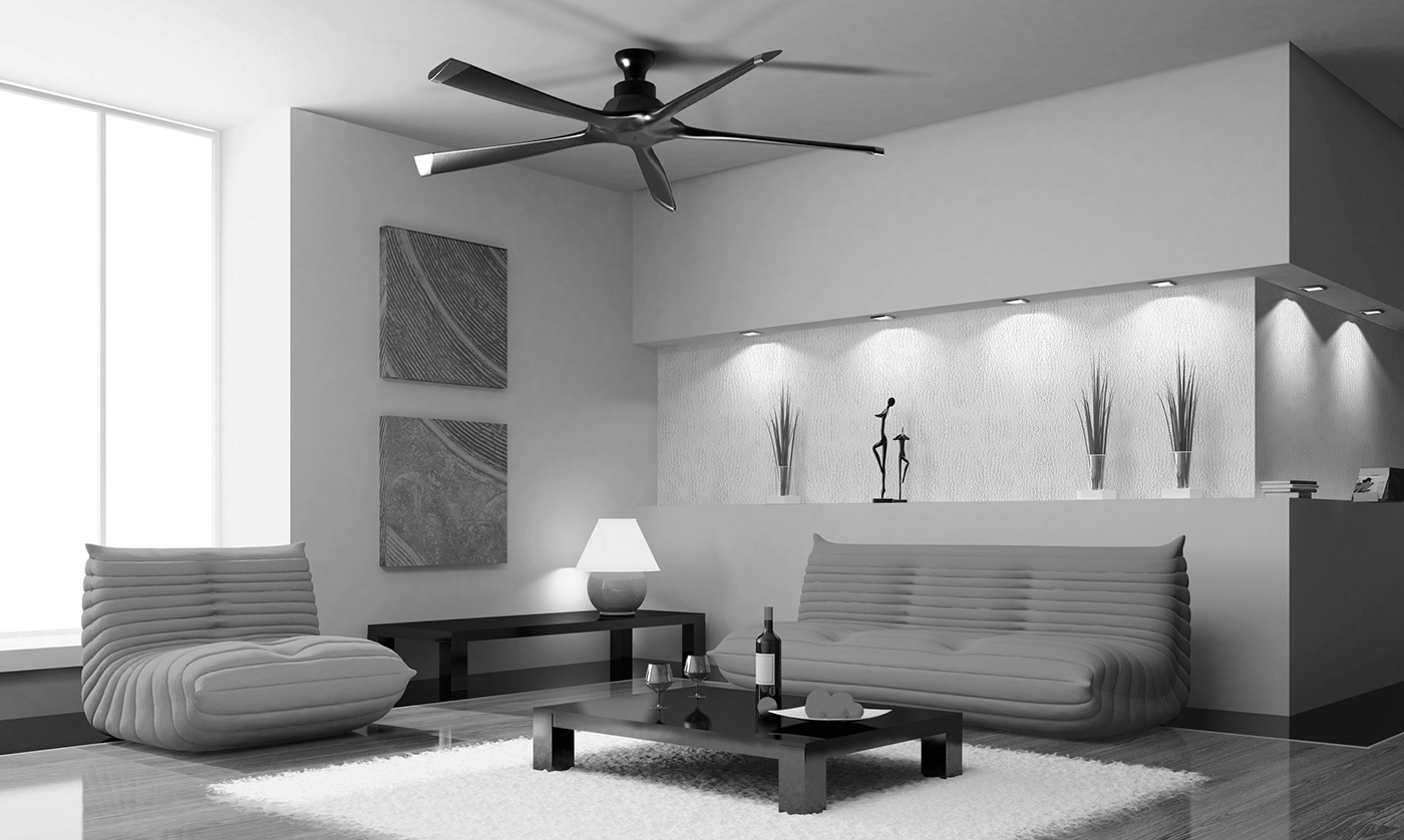 audi，Brand design，Ceiling electric fan，Home appliance design，