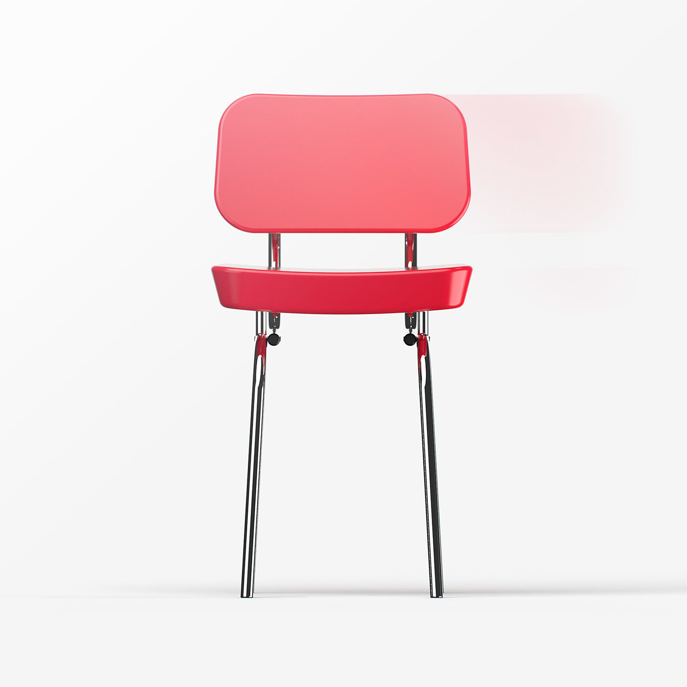 椅子，红色，高脚椅，