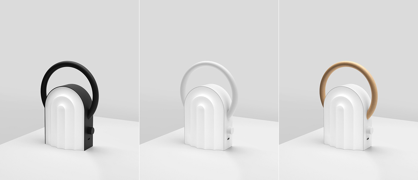 OM night lamp，Lamp design，3D printing，