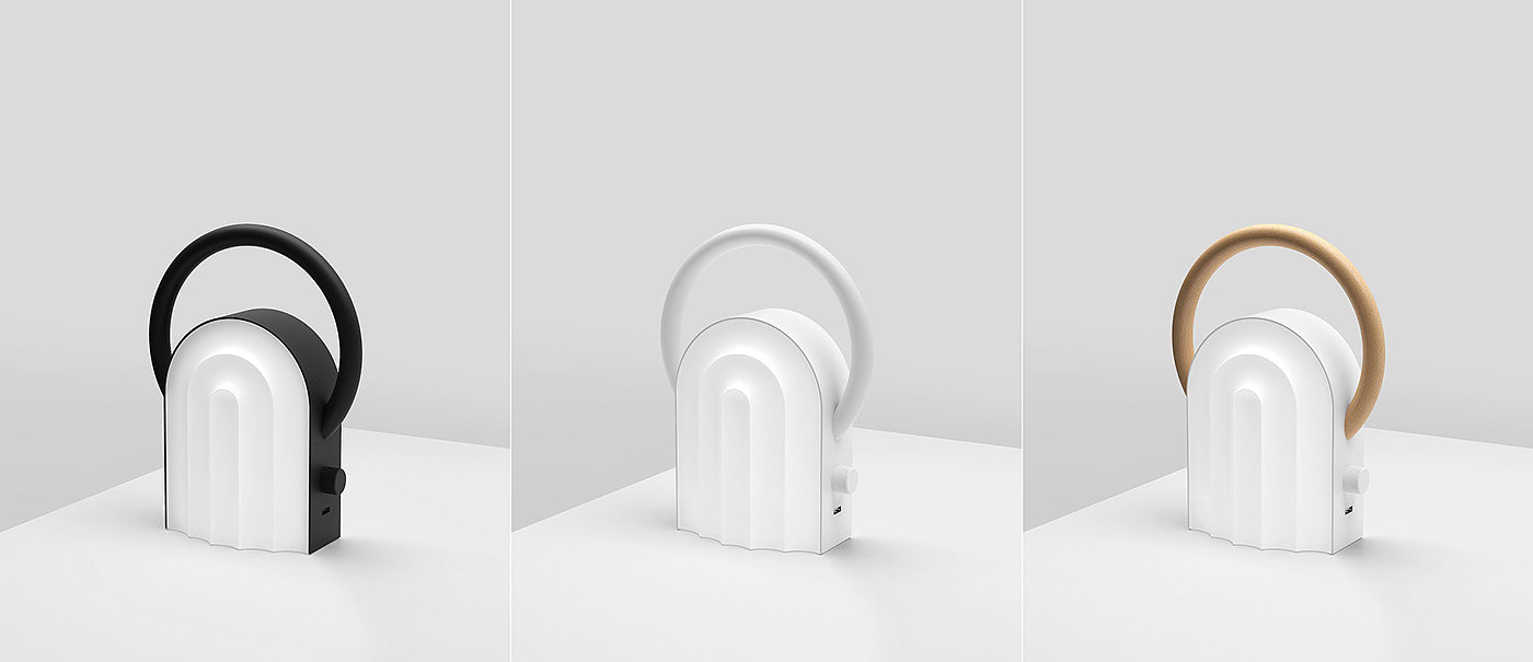 OM night lamp，灯具设计，3d打印，