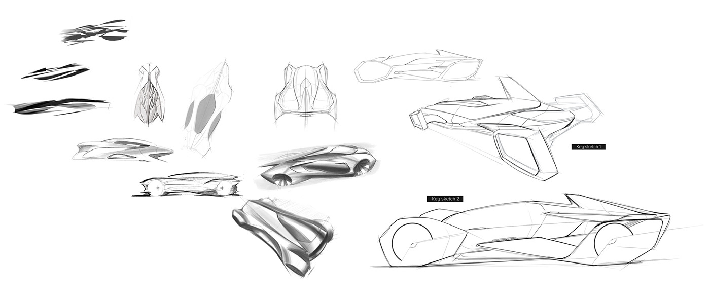 The hand is stealing，sketch，racing，