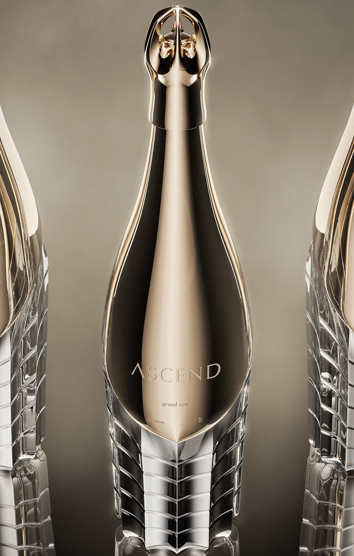 Ascend，香槟，包装设计，
