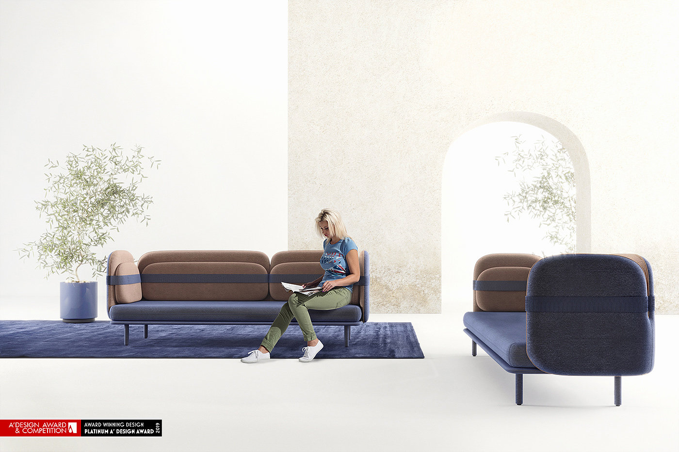Bandage sofa，沙发，家具设计，