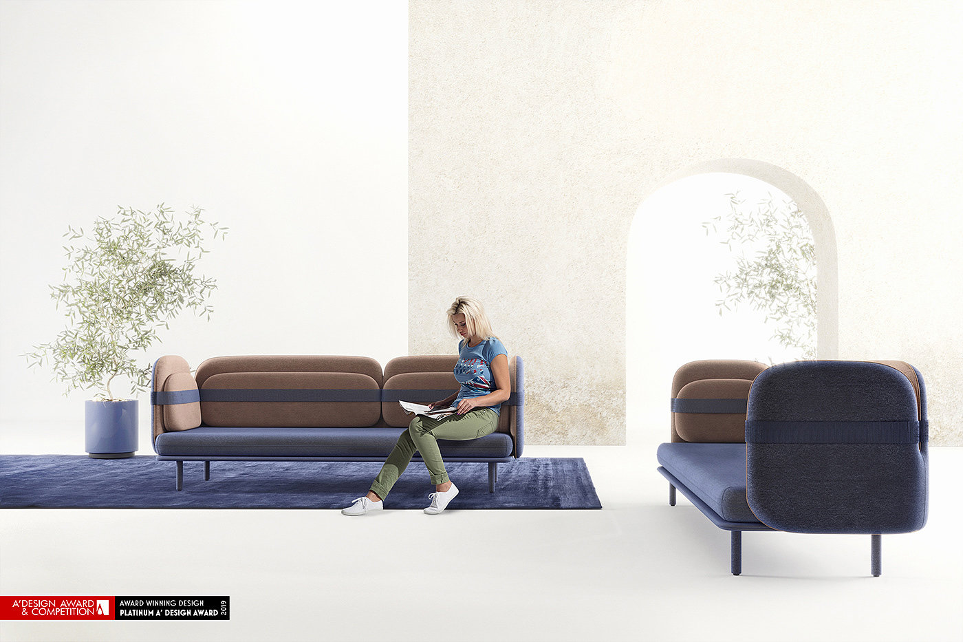 Bandage sofa，sofa，furniture design ，