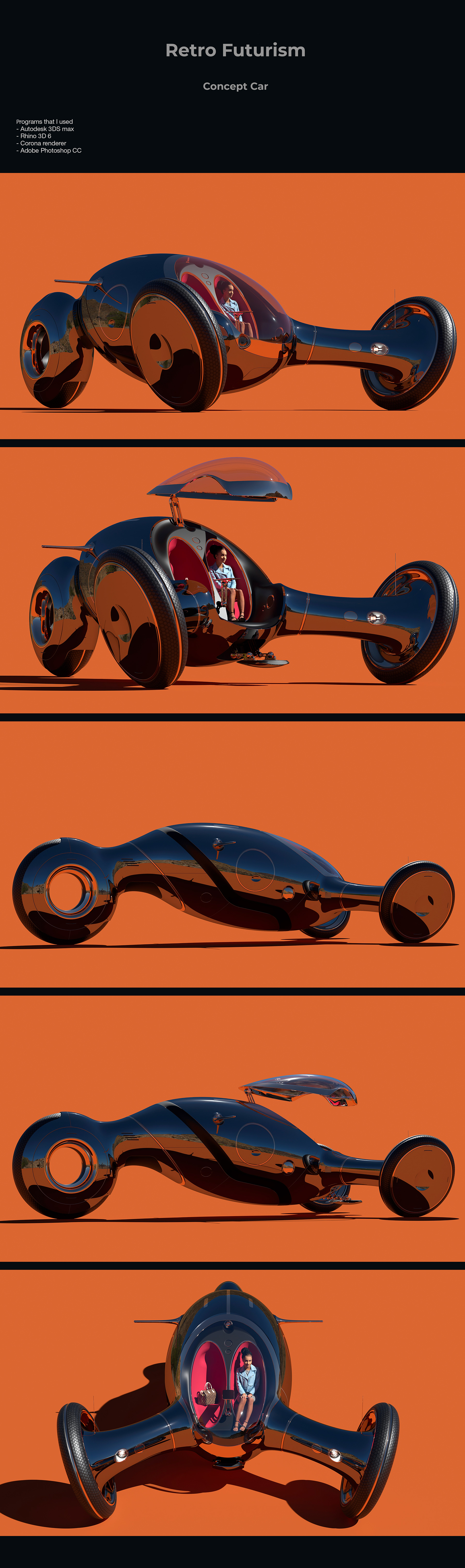 Concept Car，Retro，Rhino 3D 6，