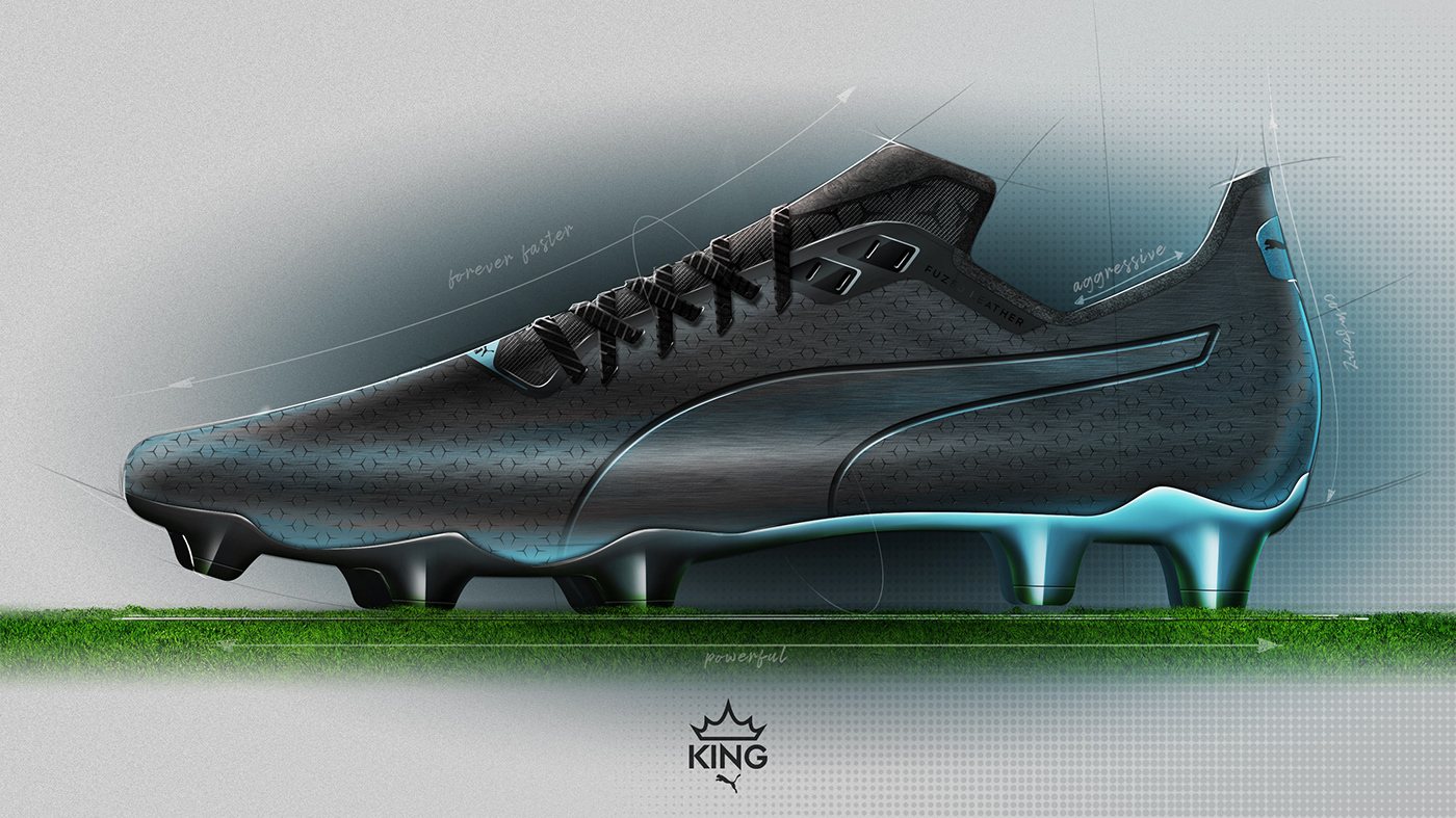PUMA King，Dynamic fit，stability，Fusion leather，