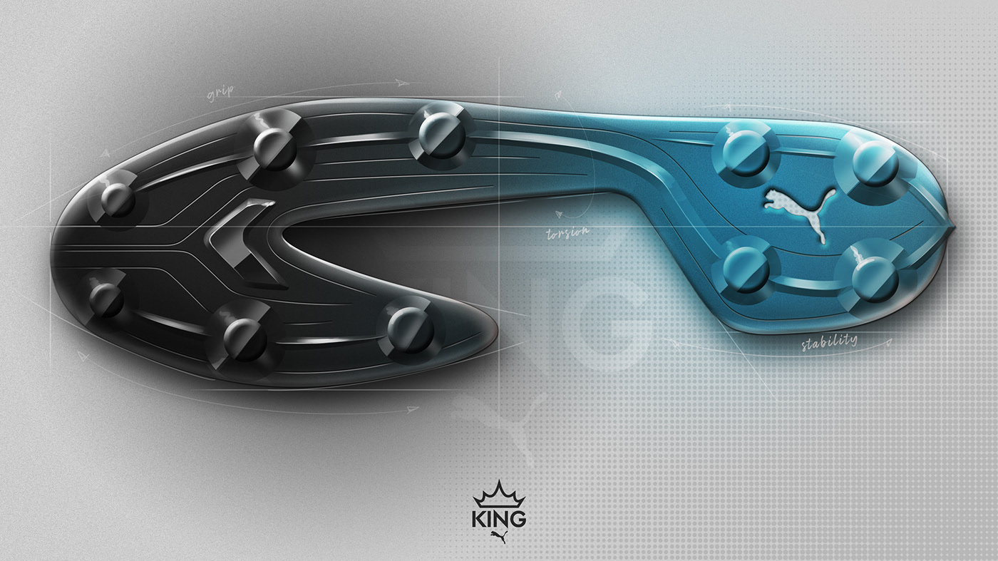 PUMA King，Dynamic fit，stability，Fusion leather，