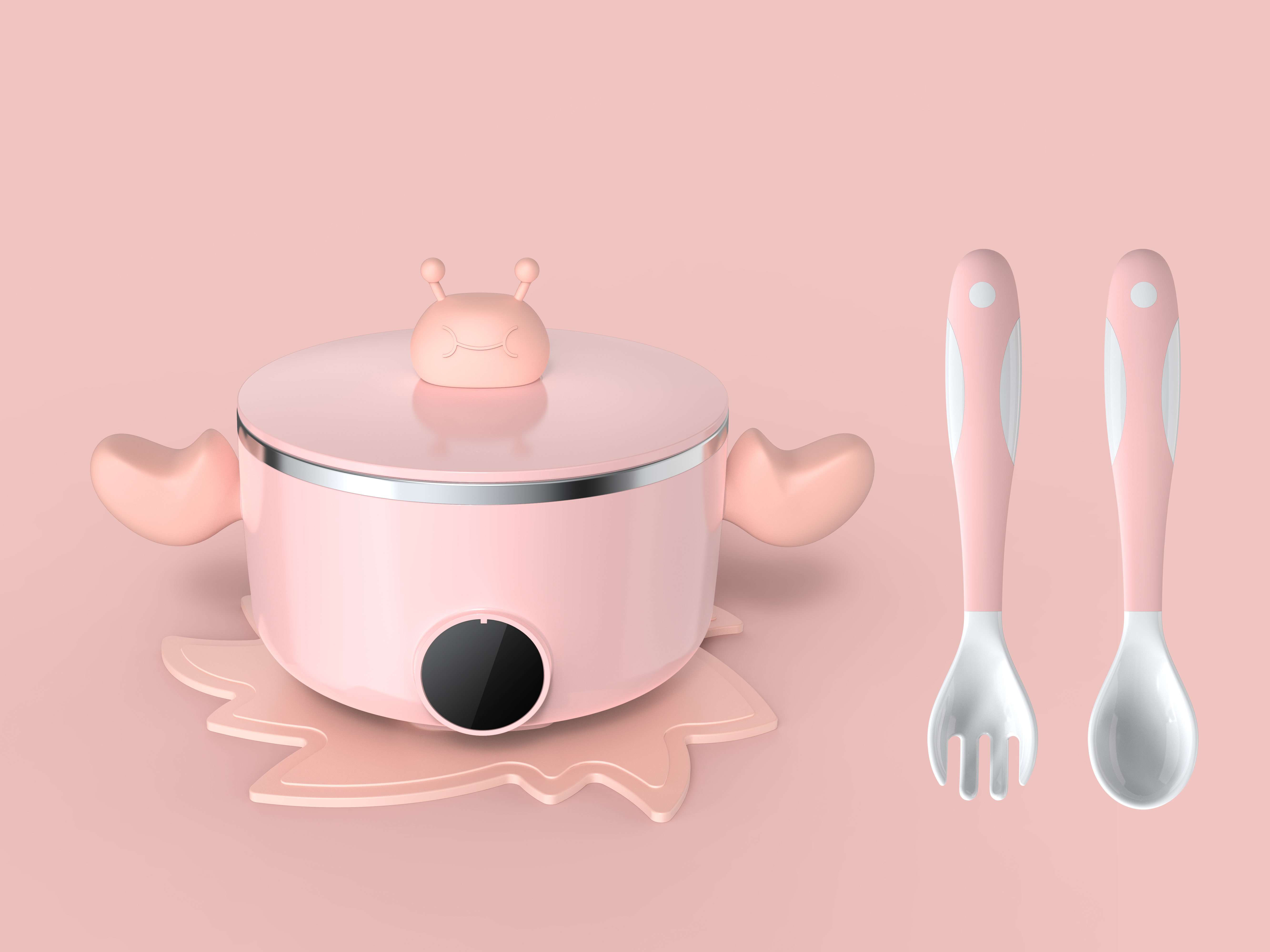 Heat preservation bowl，keyshot，Scene map，