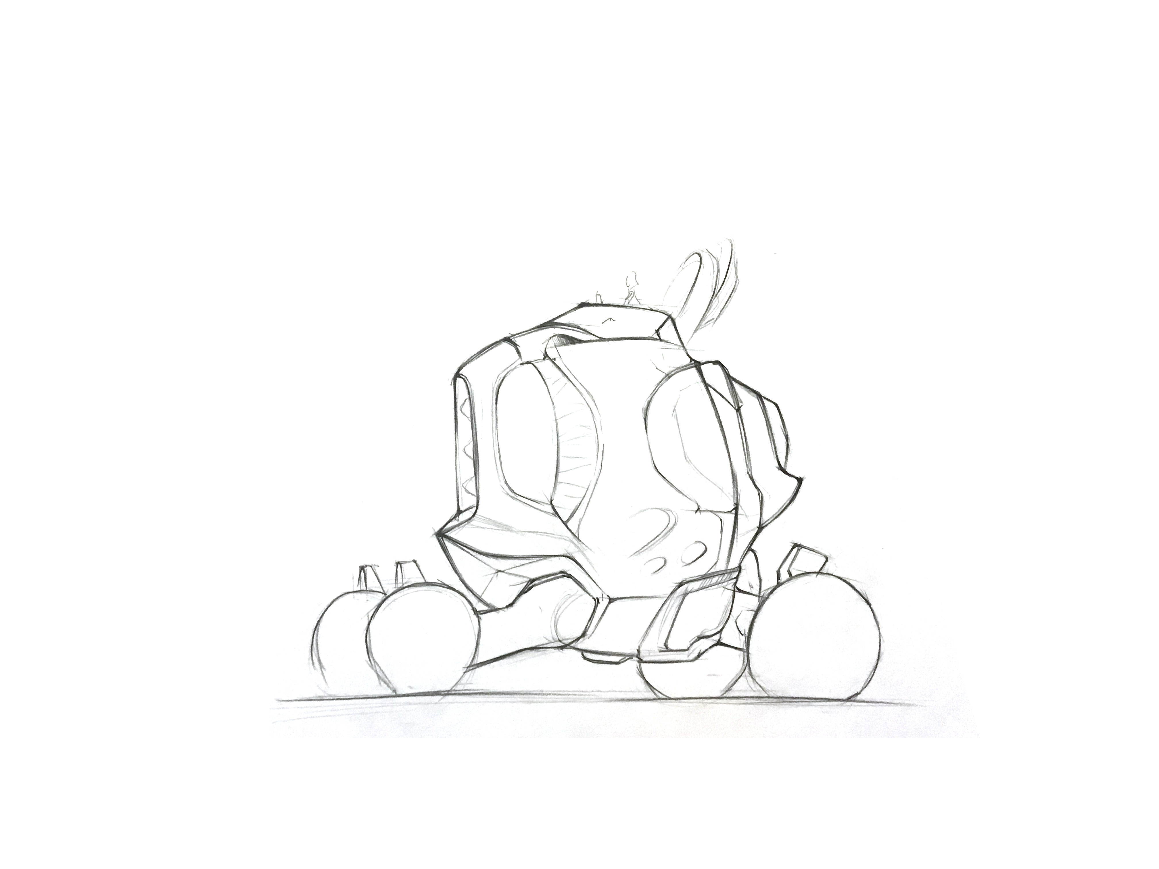 marker pen，Colored lead，draft，Hand drawing process，